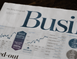 Coperta unui ziar de afaceri